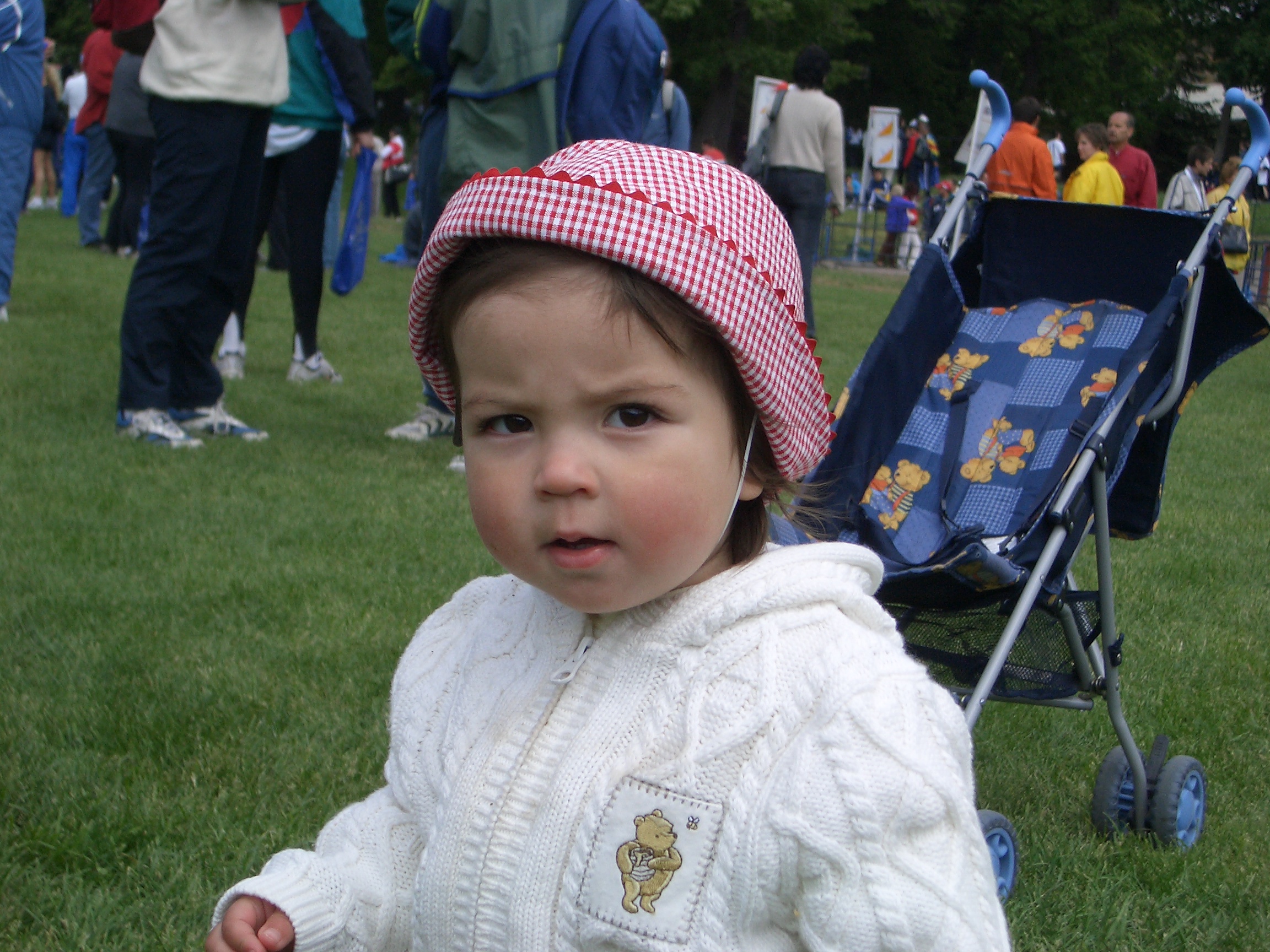 Nomi playing in a park